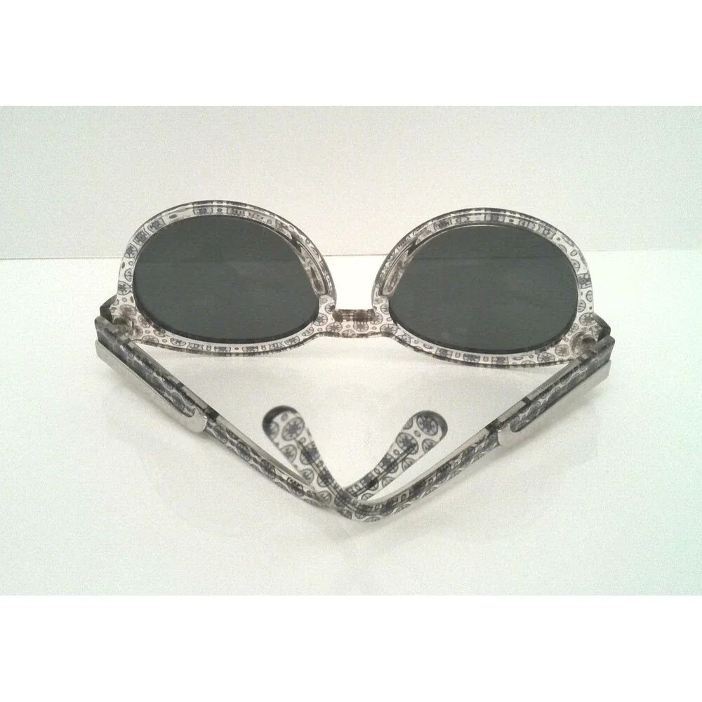 Stella McCartney SM 4028/87 Vintage Inspired Round Sunglasses Clear Patterned